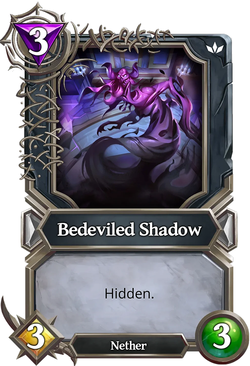 Bedeviled Shadow card treatment